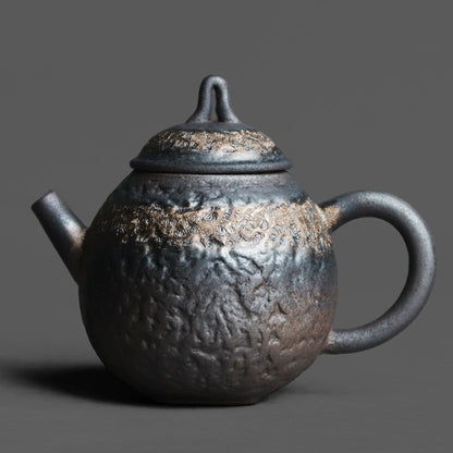 Chinese Pottery Clay Stone Texture Teapot