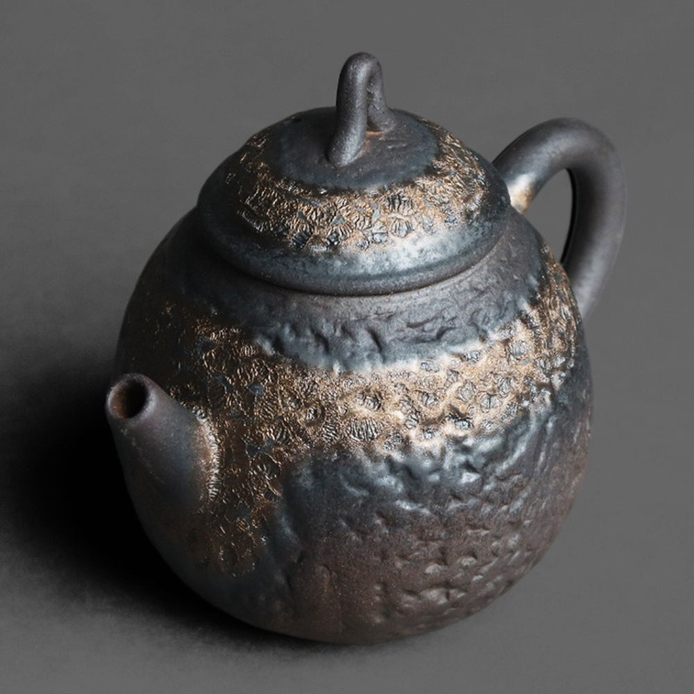 Chinese Pottery Clay Stone Texture Teapot