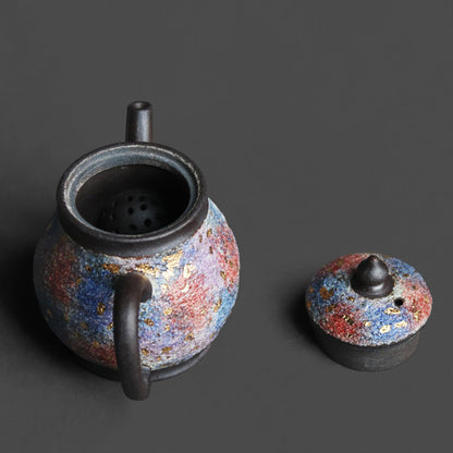 Chinese Colorful Sandstone Junde Teapot