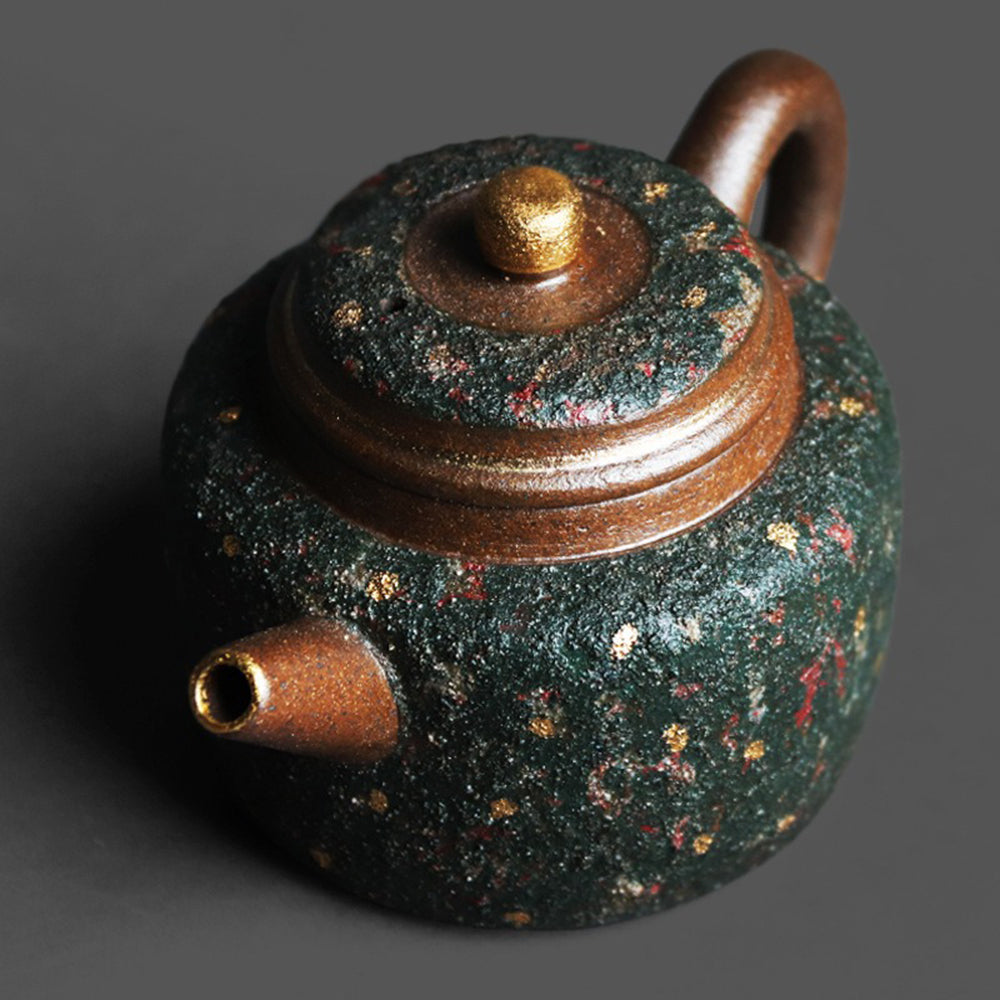 Chinese Green Sandstone Dezhong Teapot
