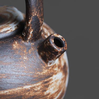 Japanese Coarse Pottery Wabi-sabi Teapot