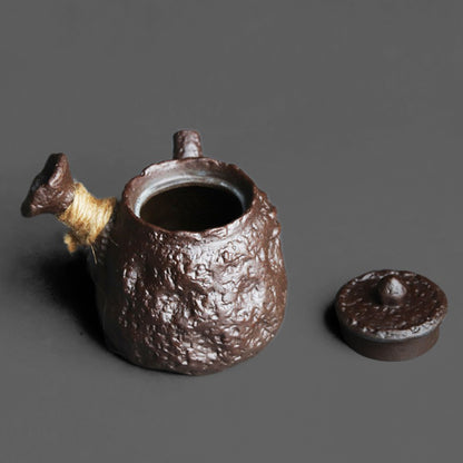 Japanese Kyusu Stone Texture Teapot