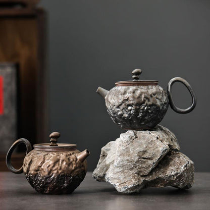 Japanese Gyokko Stone Texture Teapot