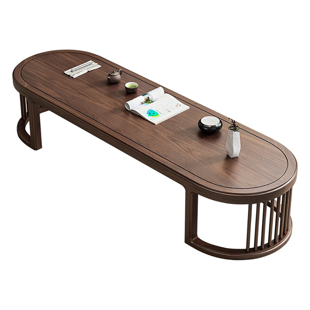 Walnut Wood Japanese Style Low Tea Table Set