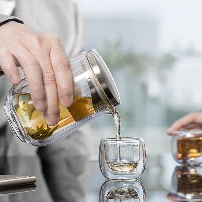 Double Walled Glass Tea Cups