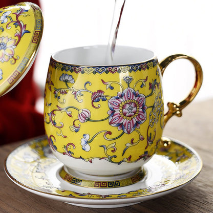 Jingdezhen Enamel Porcelain Chinese Tea Cup