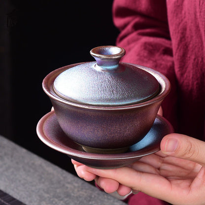 Handmade Tenmoku Tianmu Jian Zhan Tea Set