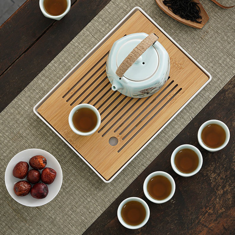 Plum Orchid Bamboo Chrysanthemum Mikawachi-yaki Tea Set – Umi Tea Sets