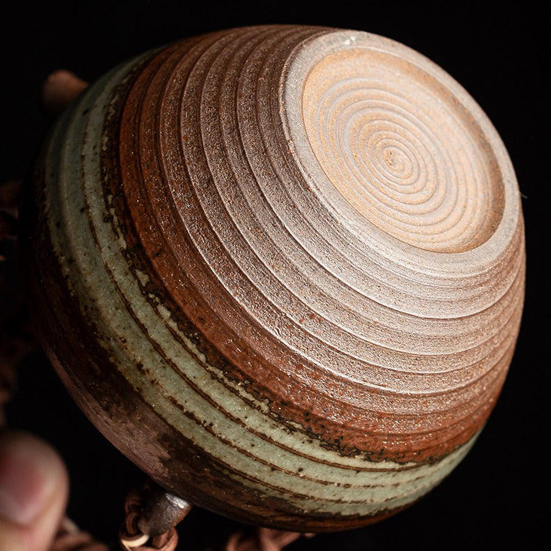 Japanese Chai Kiln Bamboo Handle Teapot