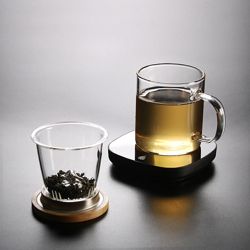 Glass Tea Cup With Mountain Infuser