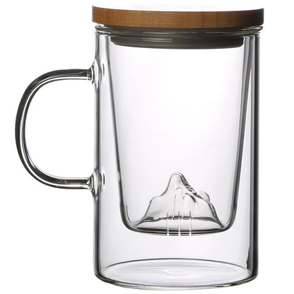 Glass Tea Cup With Mountain Infuser