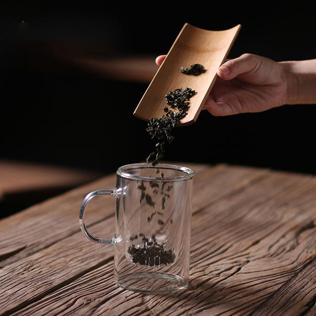 Glass Tea Cup With Mountain Infuser