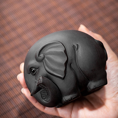 Yixing Clay Round Elephant Tea Pet