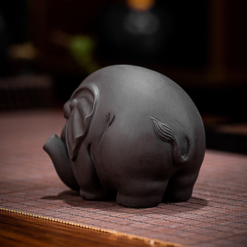 Yixing Clay Round Elephant Tea Pet