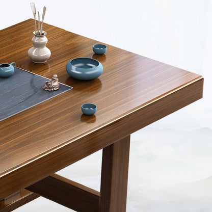 Douglas Fir Wood Gongfu Tea Table With Benches