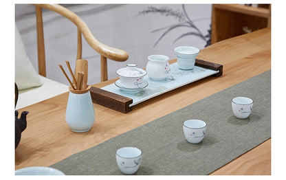 Simple Modern Pine Wood Chinese Tea Table