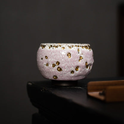 Pink Glazed Shinoyak Gongfu Tea Cup
