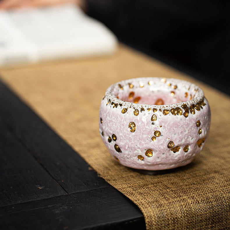 Pink Glazed Shinoyak Gongfu Tea Cup