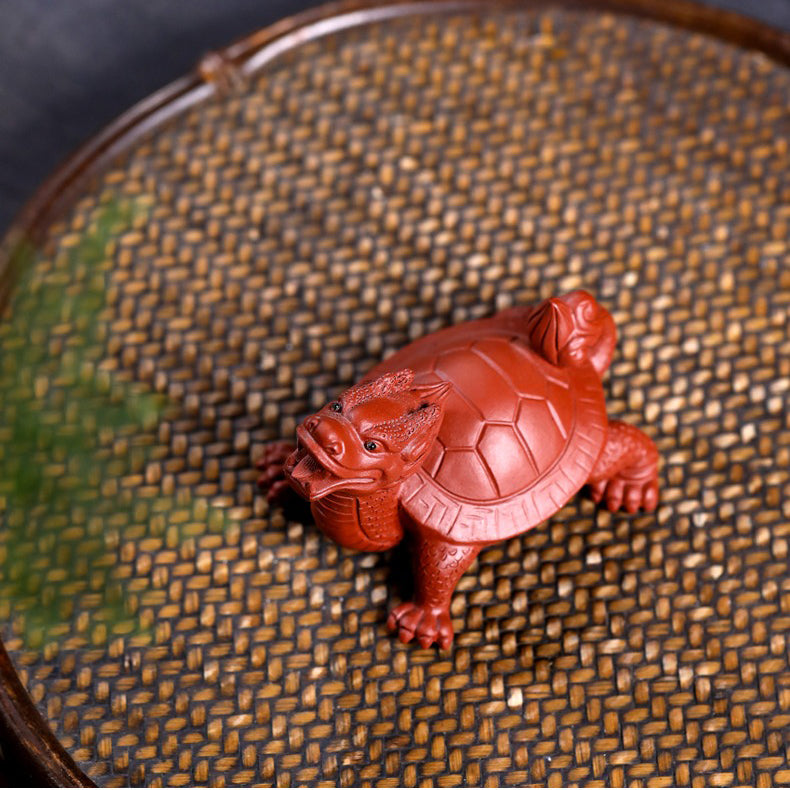 Handmade Yixing Clay Dragon Turtle Tea Pet