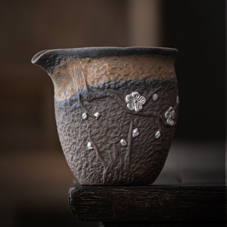 Plum Blossom Rock Clay Fair Cup