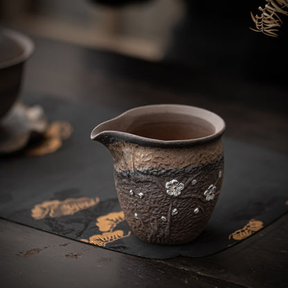 Plum Blossom Rock Clay Fair Cup