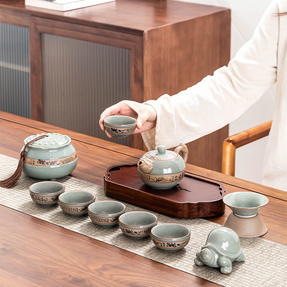 Ice Crack Geyao Tea Set With Gift Box – Umi Tea Sets