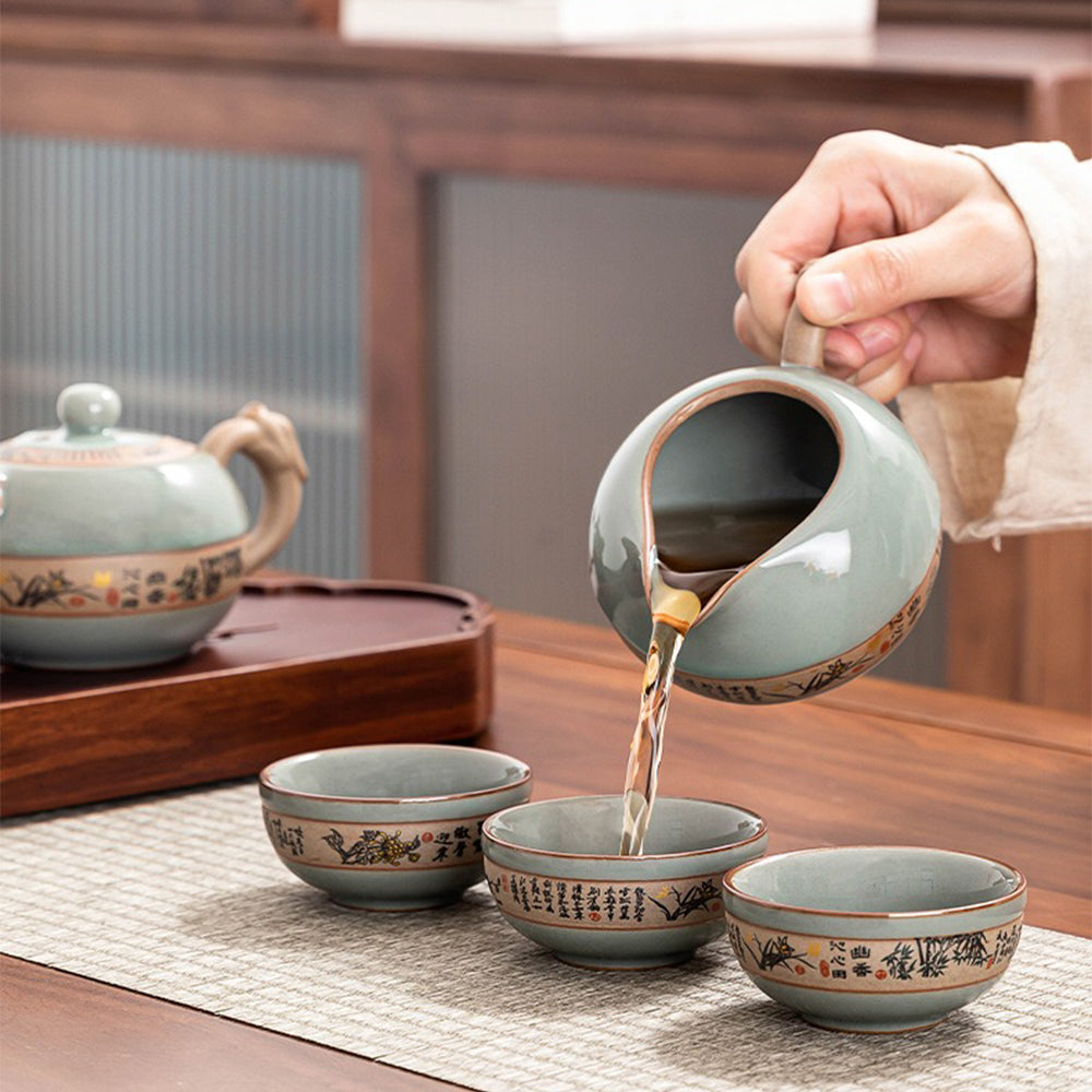 Ice Crack Geyao Tea Set With Gift Box – Umi Tea Sets