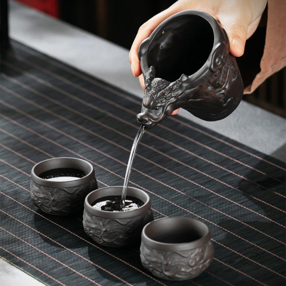 Yixing Purple Clay Dragon Tea Set – Umi Tea Sets