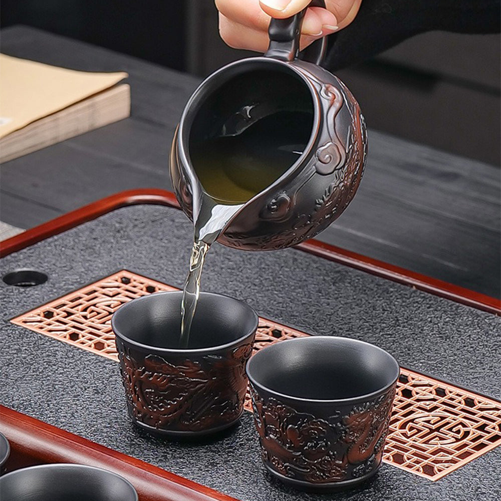 Purple Clay Dragon And Phoenix Automatic Tea Set – Umi Tea Sets