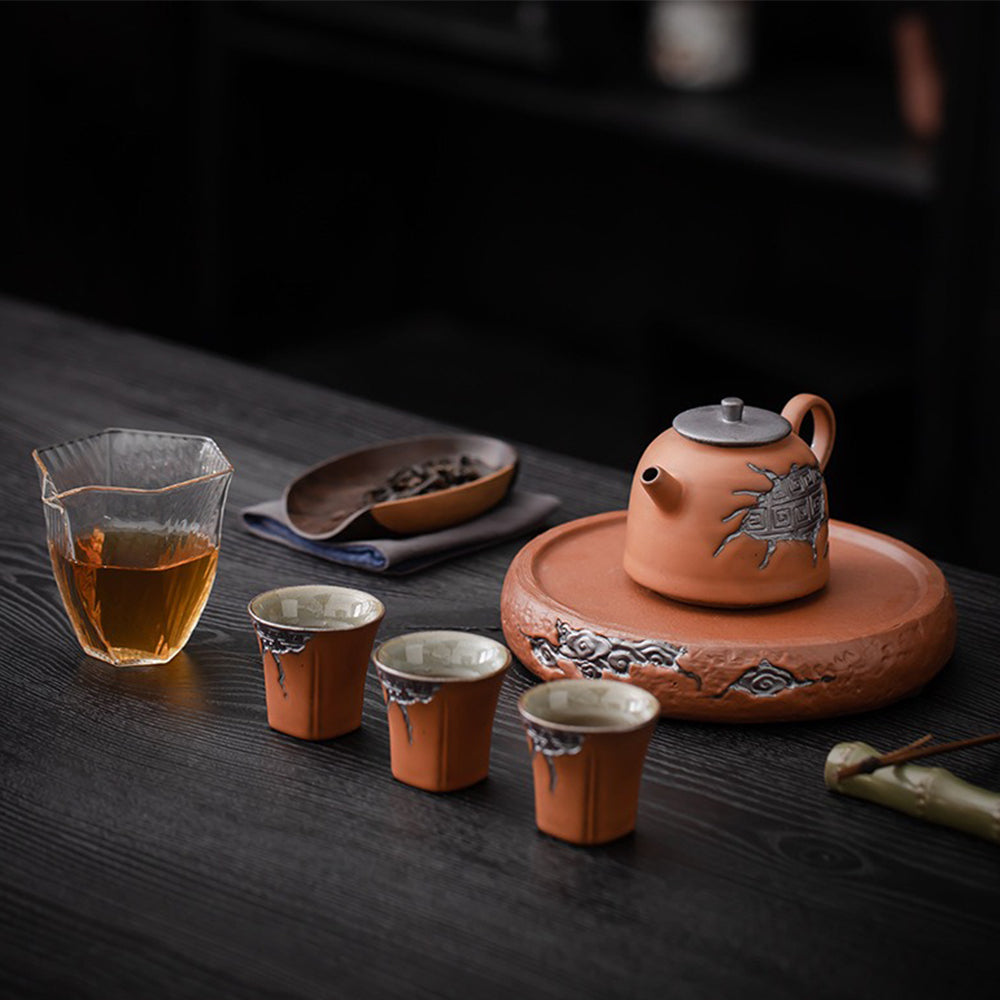 Japanese Auspicious Clouds Pottery Tea Set – Umi Tea Sets