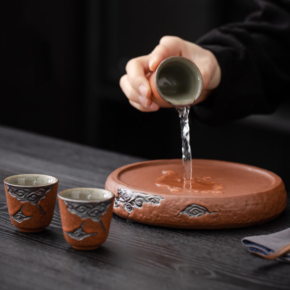 Japanese Auspicious Clouds Pottery Tea Set – Umi Tea Sets