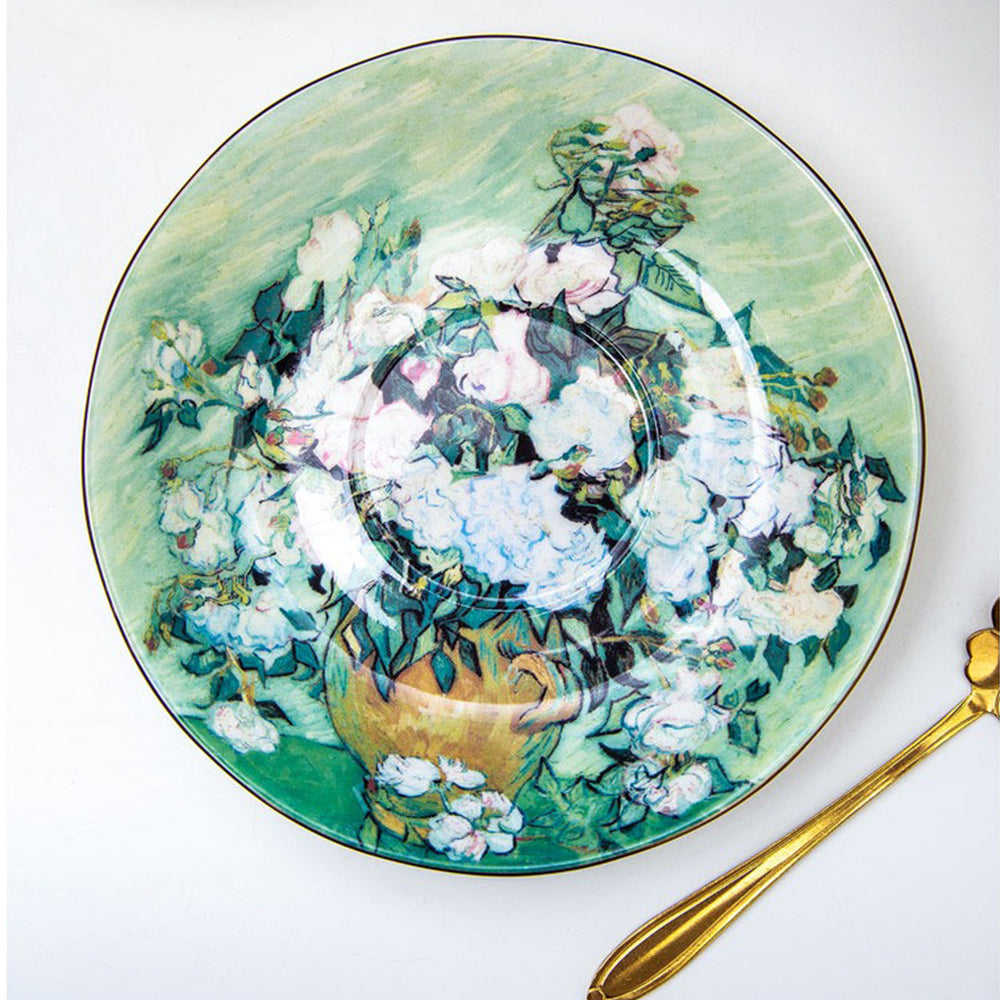 Van Gogh White Rose Bone China Tea Set – Umi Tea Sets