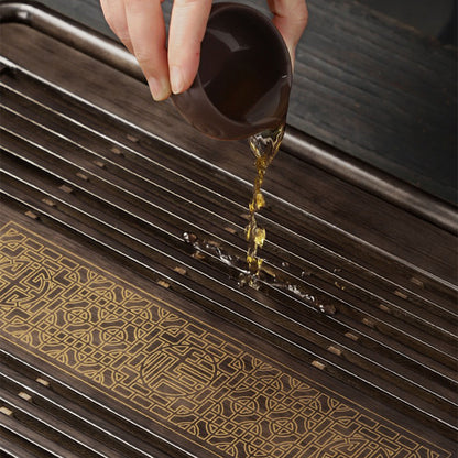 Lithocarpus Glaber Wood Gongfu Tea Tray
