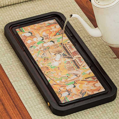 Color Change Dunhuang Bamboo Tea Tray