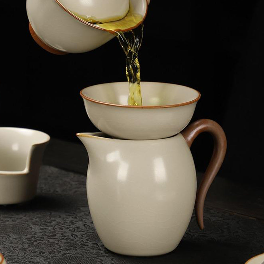 Yellow Ruyao Tea Set With Black Stone Tea Tray – Umi Tea Sets