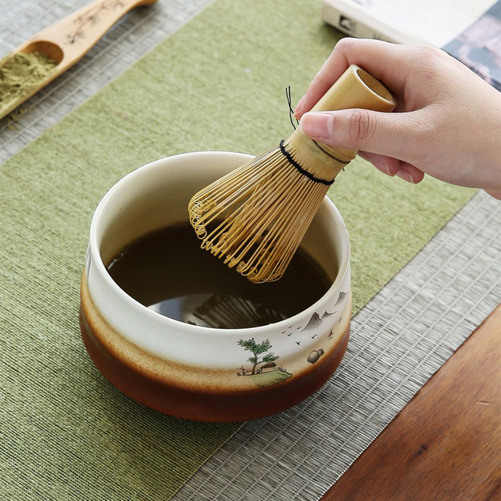 Japanese Kiln Landscape Matcha Tea Set