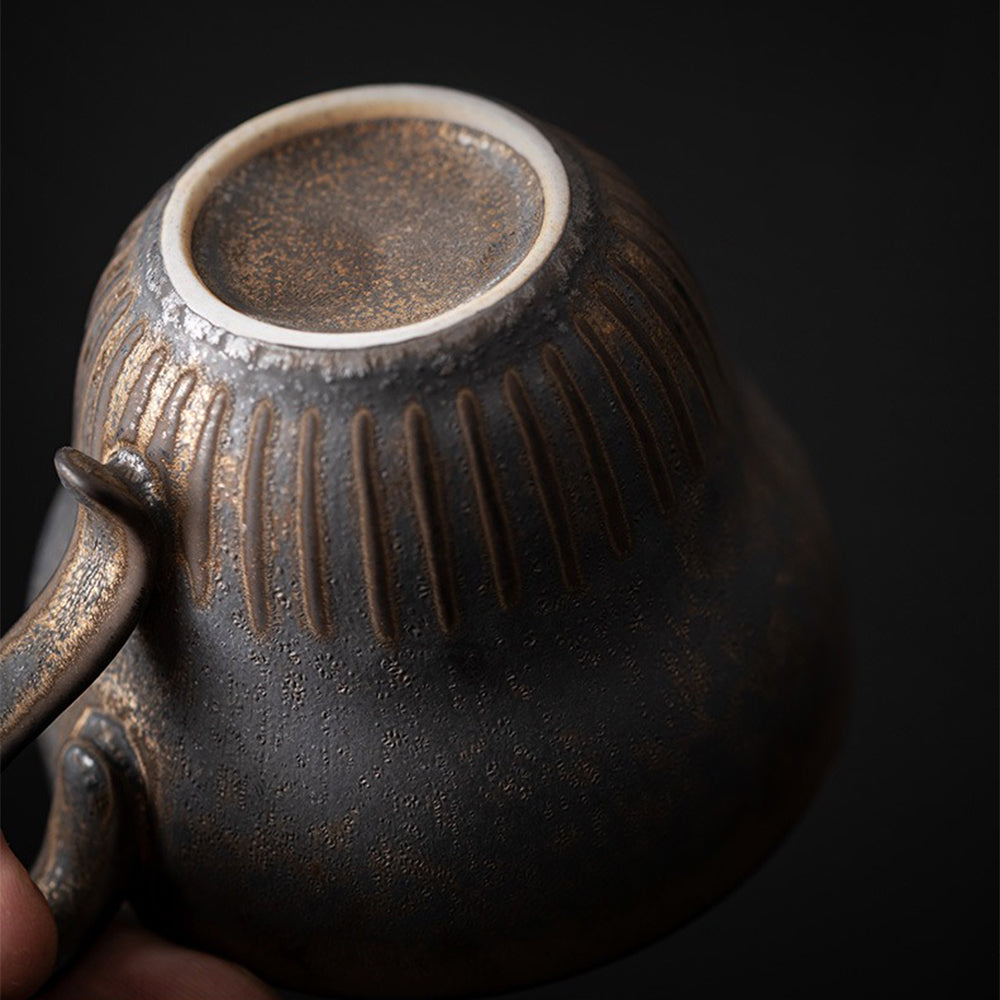 Japanese Bizen-yaki Tea Cup With Saucer – Umi Tea Sets