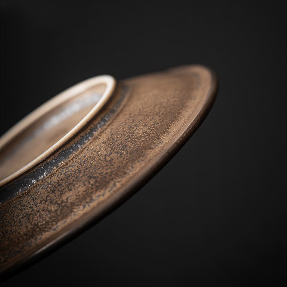 Japanese Bizen-yaki Tea Cup With Saucer – Umi Tea Sets