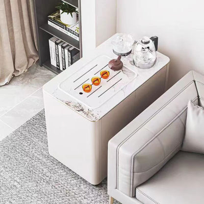 White Rock Slabs Movable Tea Table