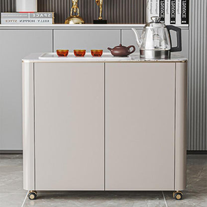 White Rock Slabs Movable Tea Table