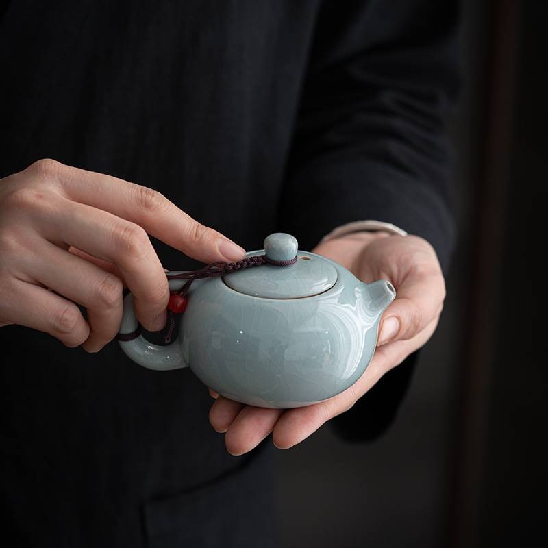 Geyao Tea Set With Lotus Incense Holder