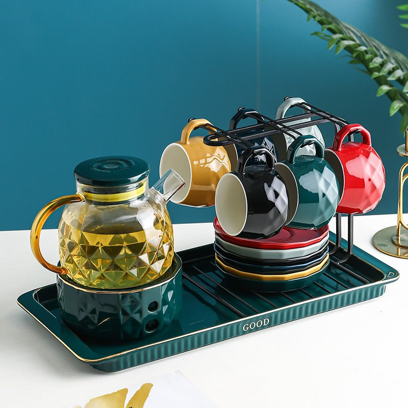 Modern Afternoon Tea Set With Warmer