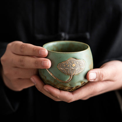 Kiln Transformed Lotus Kung Fu Tea Cup (Set of 4)