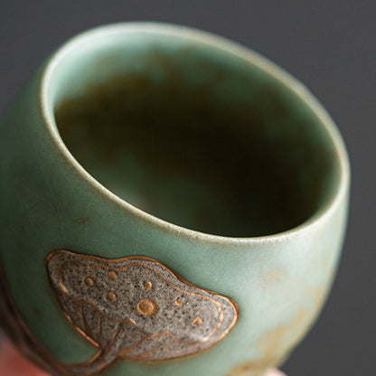 Kiln Transformed Lotus Kung Fu Tea Cup (Set of 4)