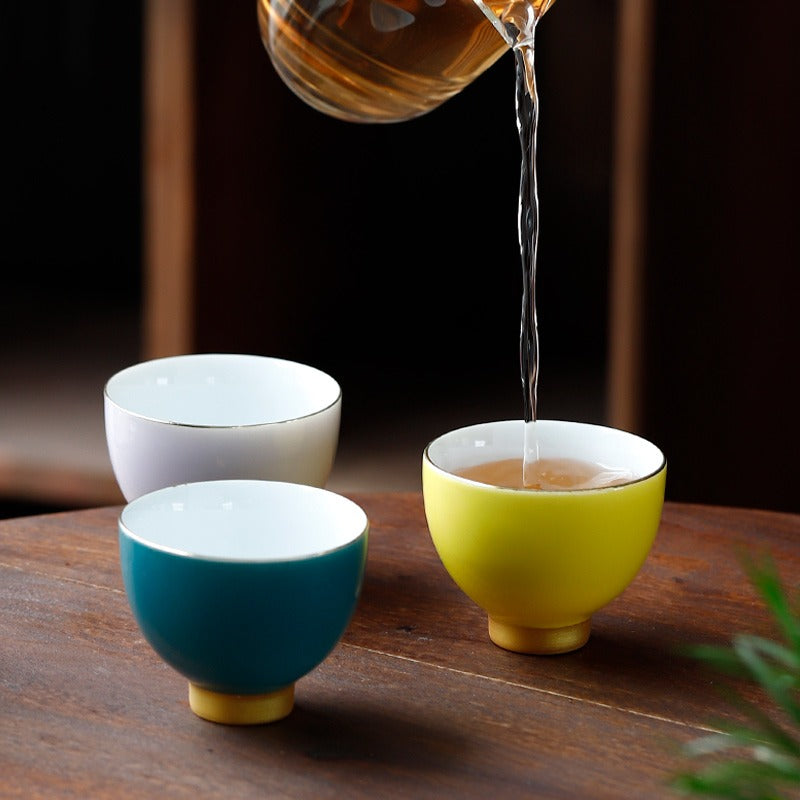 Ceramic Morandi Kung Fu Tea Cup (Set of 6)