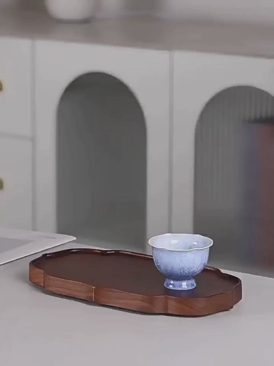 Blue Ice Crystal Ruyao Porcelain Gaiwan