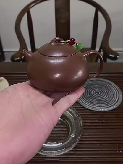 Yixing Purple Clay Qin Quan Teapot