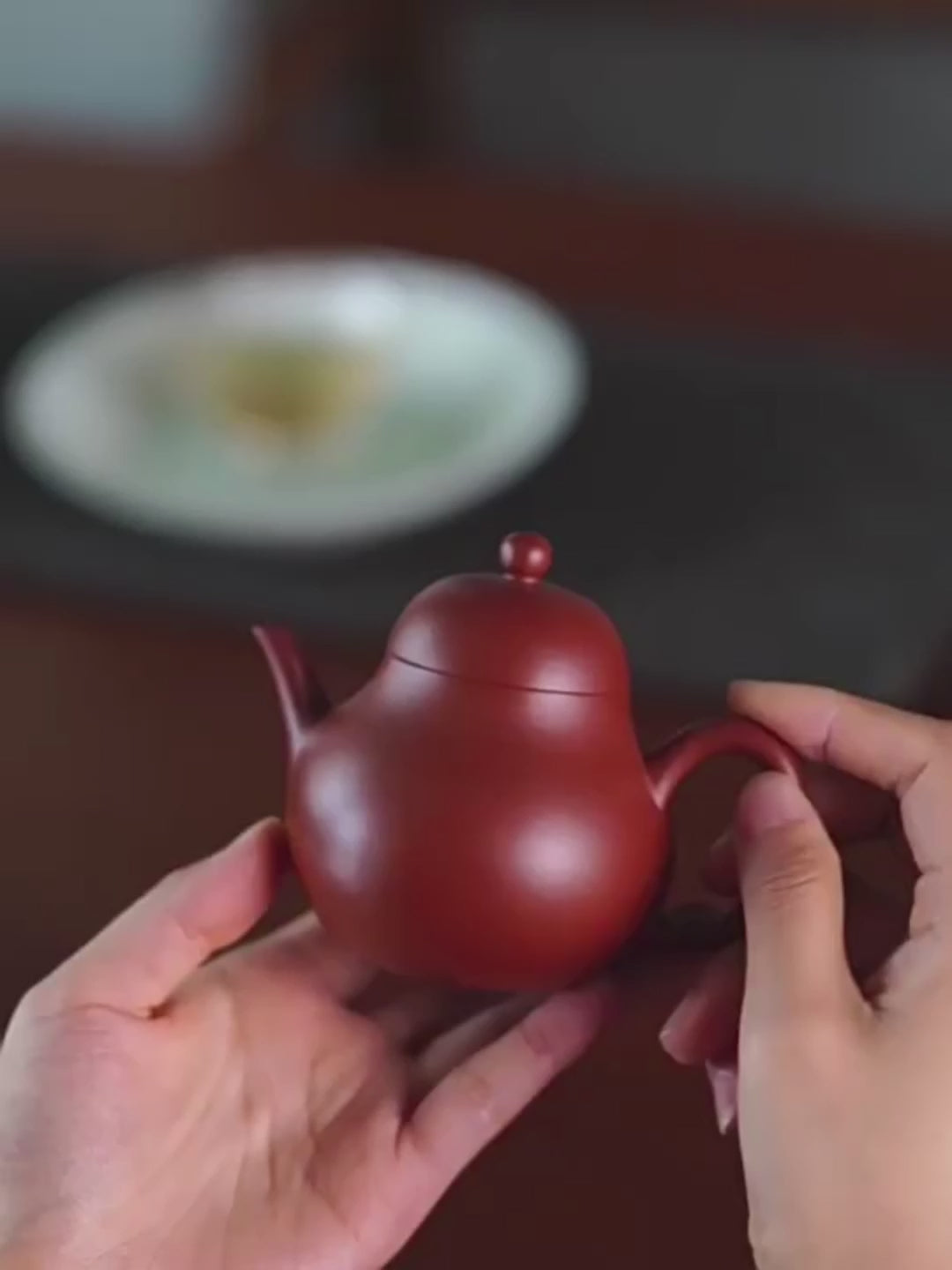 Yixing Da Hong Pao Clay Pear Teapot