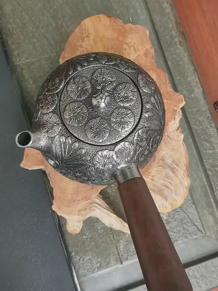 Japanese Sand Iron Side Handle Teapot
