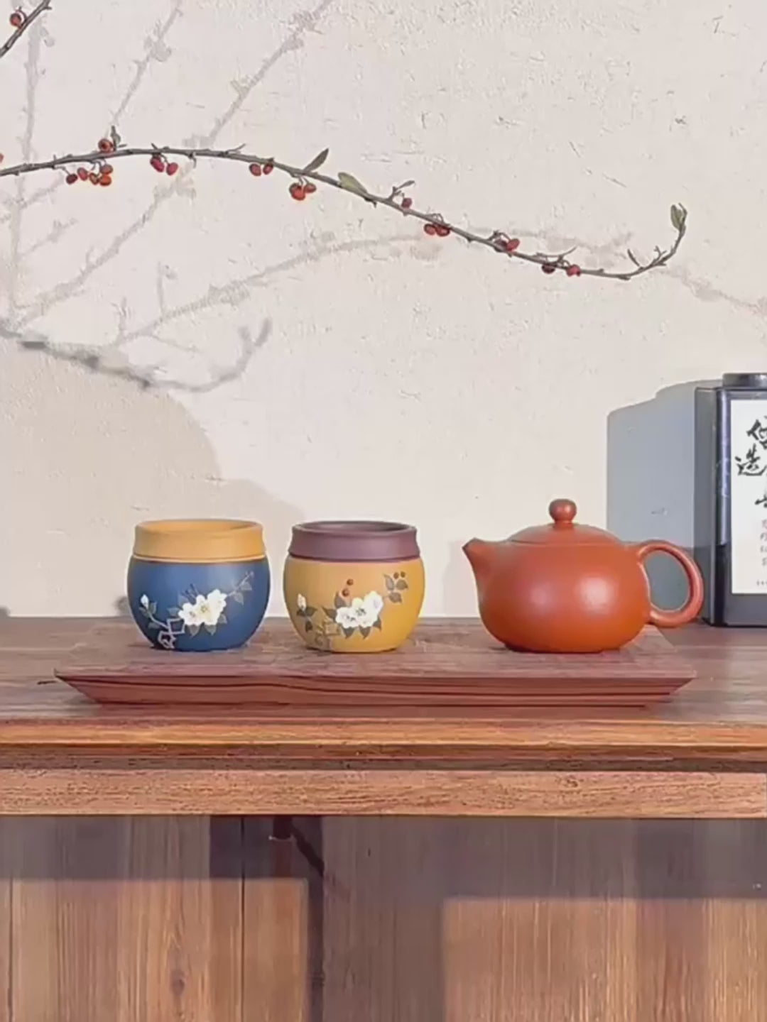Purple Clay Plum Blossom Gongfu Tea Cup